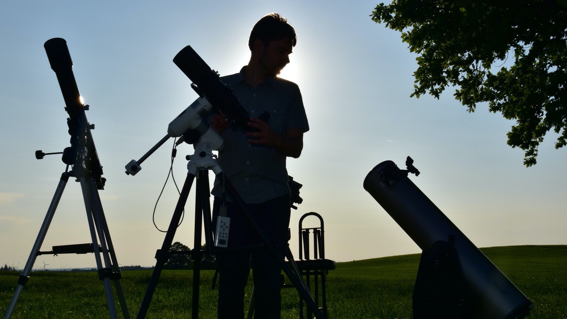 Teleskope Marcus Wiese Gegenlicht