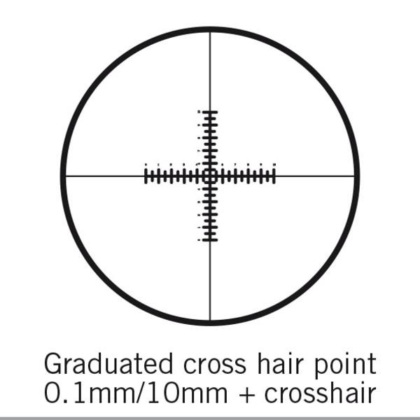 Motic Dubbele etreepplaat, 100/10mm, dradenkruis, Ø: 25mm (SMZ-161)