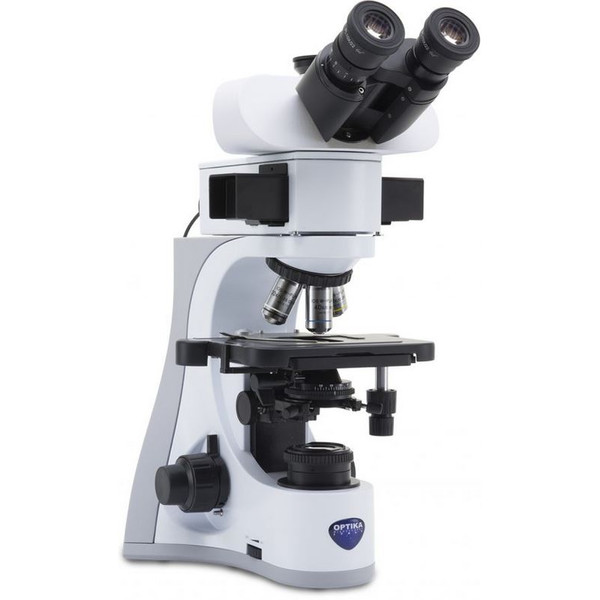 Microscope Optika B-510LD1, trinoculaire fluorescence, 1000x, IOS, bleu