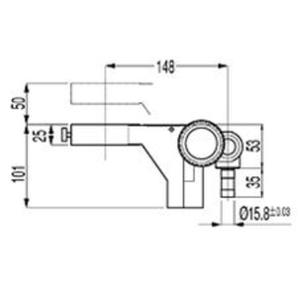 Nikon Kopfhalterung C-FMB, mit Trieb, für 1-armig überhängende Stative (Typ B)