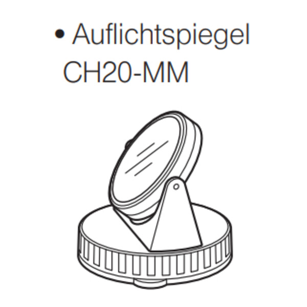 Evident Olympus CH20-MM plane concave mirror f.CH20