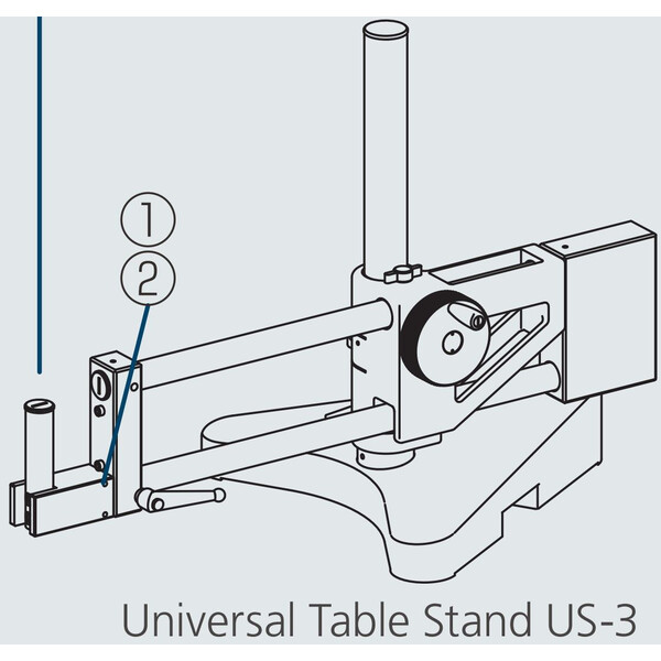 Nikon Zwenkarm statief US-3,  double arm Universal Stand, for C-FMAN or SM Focusing Mount