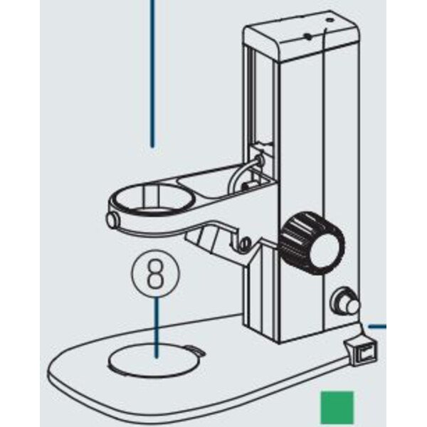 Nikon Stereo zoom microscoop SMZ445, bino, 0.8x-3.5x, 45°, FN21, W.D.100mm, Auf- u. Durchlicht, LED