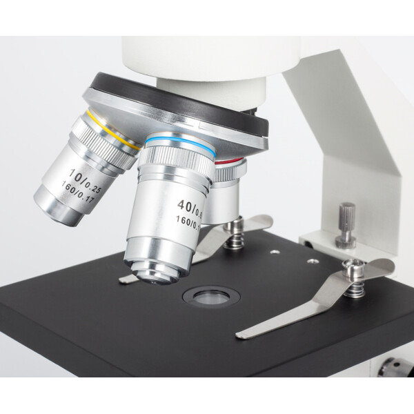 Motic Microscope SFC-100 FLED, mono, DIN, achro, 40x-400x, LED, Accu