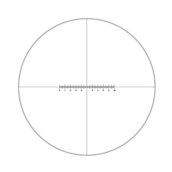 Motic Oculare di misura Mikrometer Okular WF10X/20mm, 10mm /100, Fadenkreuz (B3_PL)