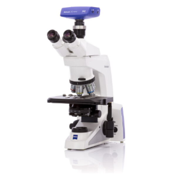 ZEISS Microscope , Axiolab 5 for LED Incident light Fluorescence, trino, 10x/22, infinity, plan, 5x, 10x, 40x, 100x, DL, 10W, incl. Camera