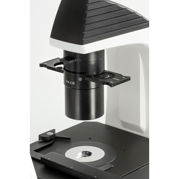 Kern Microscopio invertito OCM 167, FL, PH, trino, Abbe-N.A.-0,3-Kondensor fix, 10x-40x, Al, Dl, 5W LED