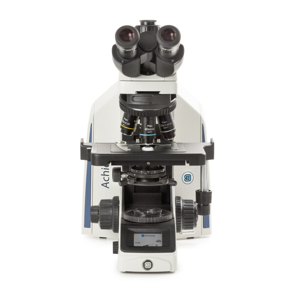 Microscope Euromex Achios-X Observer, AX.1153-PLi, trino, EWF 10x/22 mm, plan PLi 4/10/S40/S100x oil IOS, 3 W NeoLED™