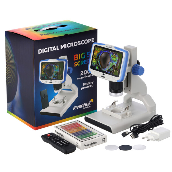 Levenhuk Microscoop Rainbow DM500 2MP 1/2.9" 2.8µm 7-50x LCD CMOS Color Digital