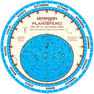 Omegon Sternkarte Planisfero 25cm / 42°