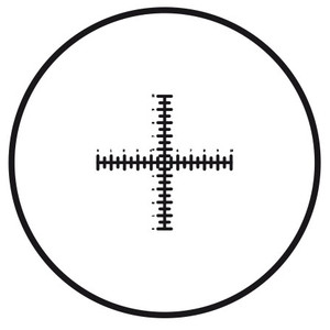 Motic , eyepiece reticule crosshairs with dual scale (10mm in 100 parts), (25mm diameter)