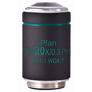 Motic Obiettivo WD PL Ph CCIS, plan, achro, phase, 20x/0.3 w.d. 4.7mm, Ph1 (AE2000)