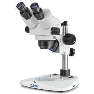 Kern Stereo zoom microscope OZL 451, Greenough, Column, bino, 0.75-5.0x, 10x/23, 10W Hal