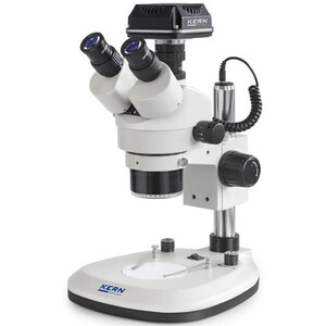 Kern Microscope OZL 466C825, Greenough, Column, 7-45x, 10x/20, Transmitted light 3W LED, Ringl., Camera 5MP, USB 2.0