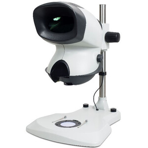 Vision Engineering Stereo zoom microscope MANTIS Elite TS, ME-TS, head, reflected/transmitted light, LED, pillar stand, with 2-position turret, 2-20x, without lenses