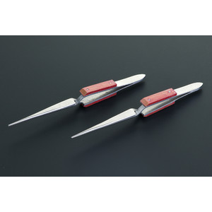 Windaus Reverse tweezers, approx. 160mm long, flat with fibre coating