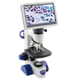 Optika Microscope B-61V, Screen, 7 inch, DIN, achro, 40-400x, LED, 1W