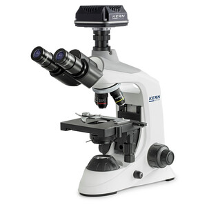 Kern Microscopio Digitalmikroskop-Set, OBE 124C825, HF, digital, 1,25 Abbe-Kondensor, fix, USB 2.0, 40-400x, Dl, 3W LED, DIN, 5,1 MP