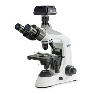 Kern Microscope Digitalmikroskop-Set, OBE 124C832, HF, digital, 1,25 Abbe-Kondensor, fix, USB 3.0, 40-400x, Dl, 3W LED, DIN, 5,1 MP