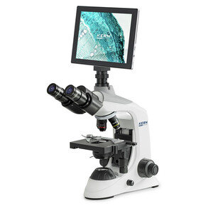 Kern Microscopio Digitalmikroskopie-Set, OBE 124T241, HF, digital, 1,25 Abbe-Kondensor, fix, USB 2.0, 40-400x, Dl, 3W LED, 5 MP, Tablet