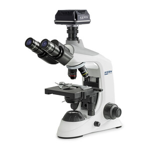 Kern Microscope Digitalmikroskop-Sets, OBE 134C825, HF, digital, 1,25 Abbe-Kondensor, fix, USB 2.0, 40x-1000x, DIN, Dl, 3W LED, 5,1 MP