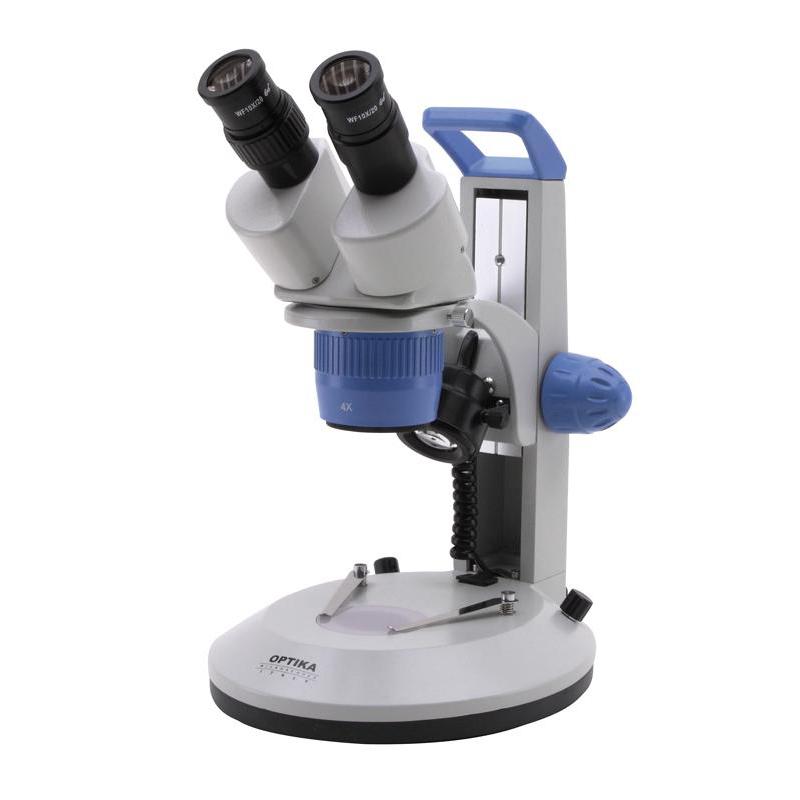 Optika Microscopio stereo LAB10, luce incidente e trasmessa, 20x-40x LED