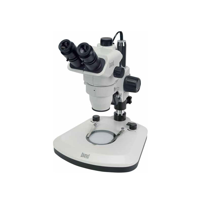 Hund Wiloskop stereo microscope - F Zoom with ST base, trinocular