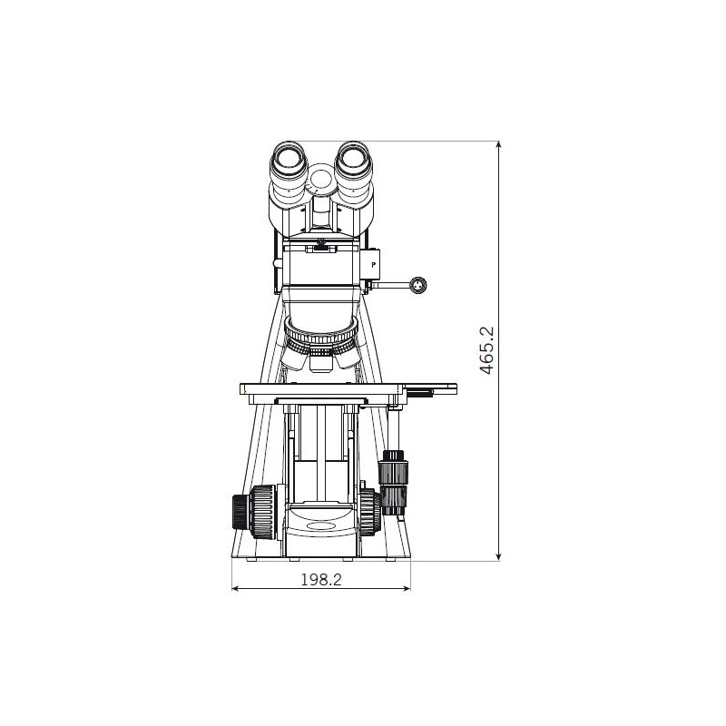 Motic Microscope binoculaire BA310 MET-T, (3 "x2") (plan de travail: 76,2mmx50,8mm)