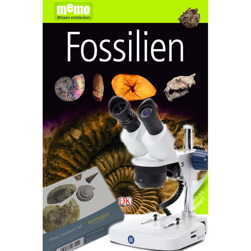 Euromex EduBlue 1/3 ED-1302-P microscope and fossil set