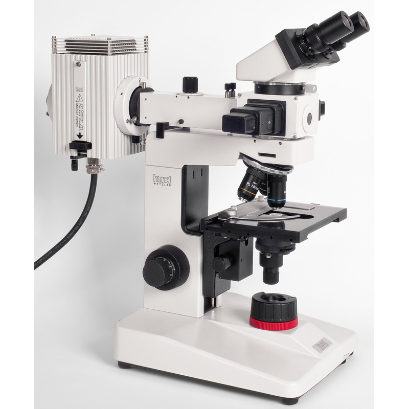 Microscope Hund AFL Plan 50, HBO 50W, bino, fluo, 100x - 1000x