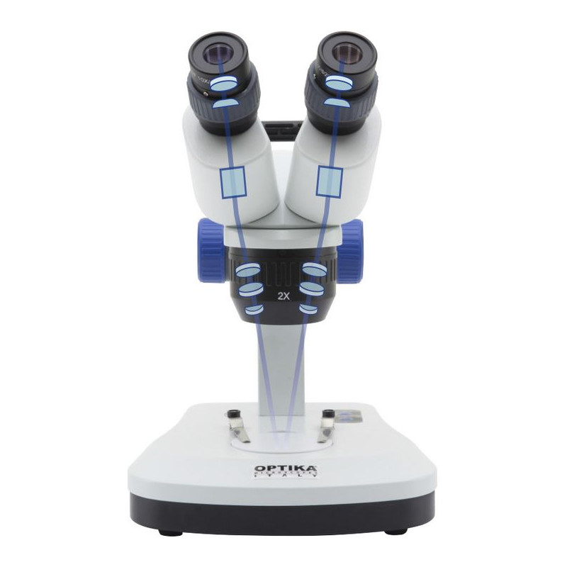 Optika Stereo microscope SFX-33, bino, 20x, 40x, stand fixed