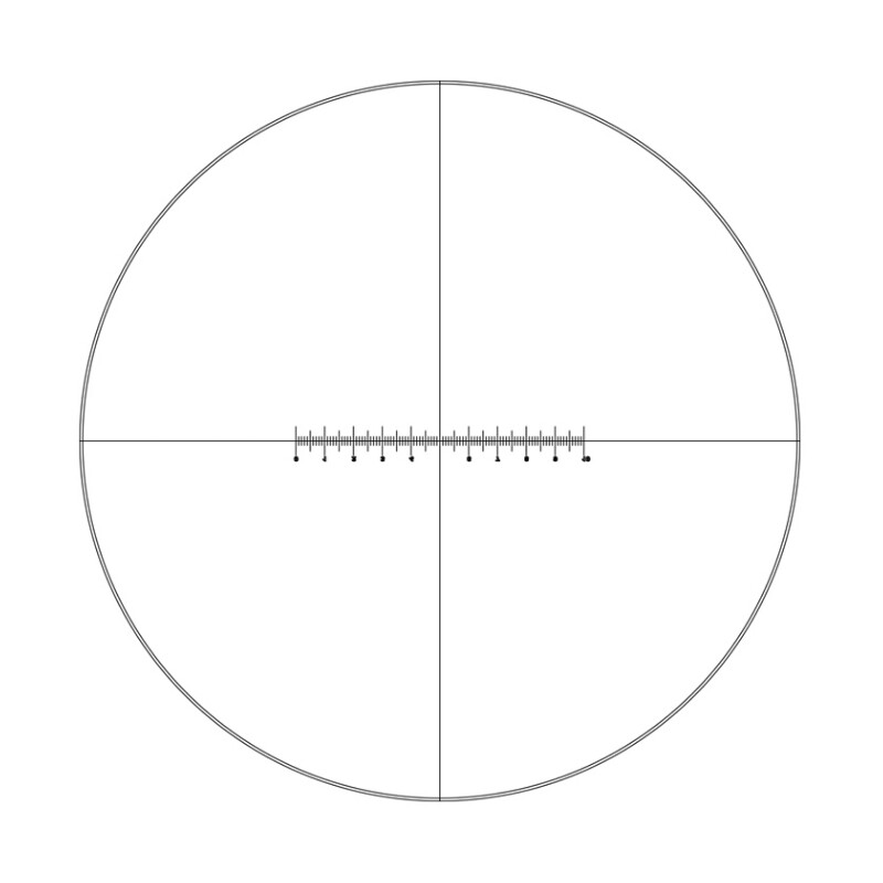 Motic Messokular Mikrometerokular WF10X/23mm, Proportions-Bestimmung