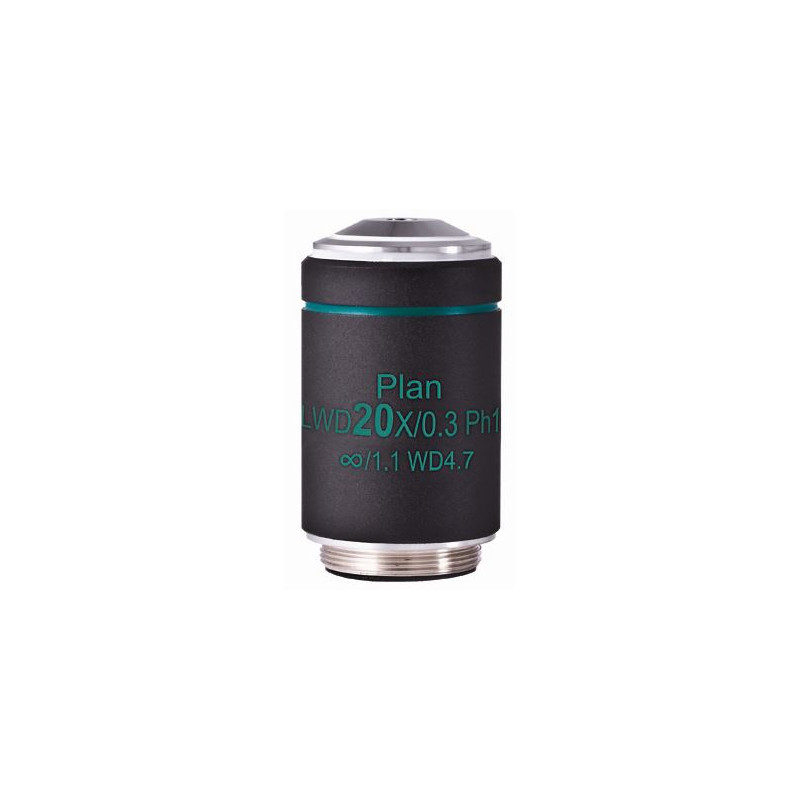 Motic Obiettivo WD PL Ph CCIS, plan, achro, phase, 20x/0.3 w.d. 4.7mm, Ph1 (AE2000)