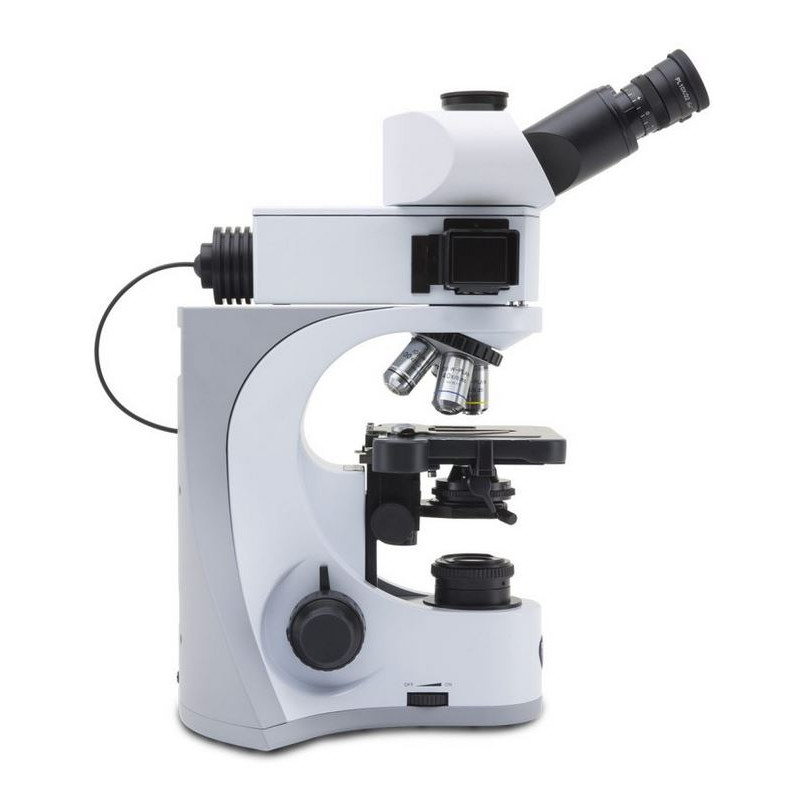 Microscope Optika B-510LD1, trinoculaire fluorescence, 1000x, IOS, bleu