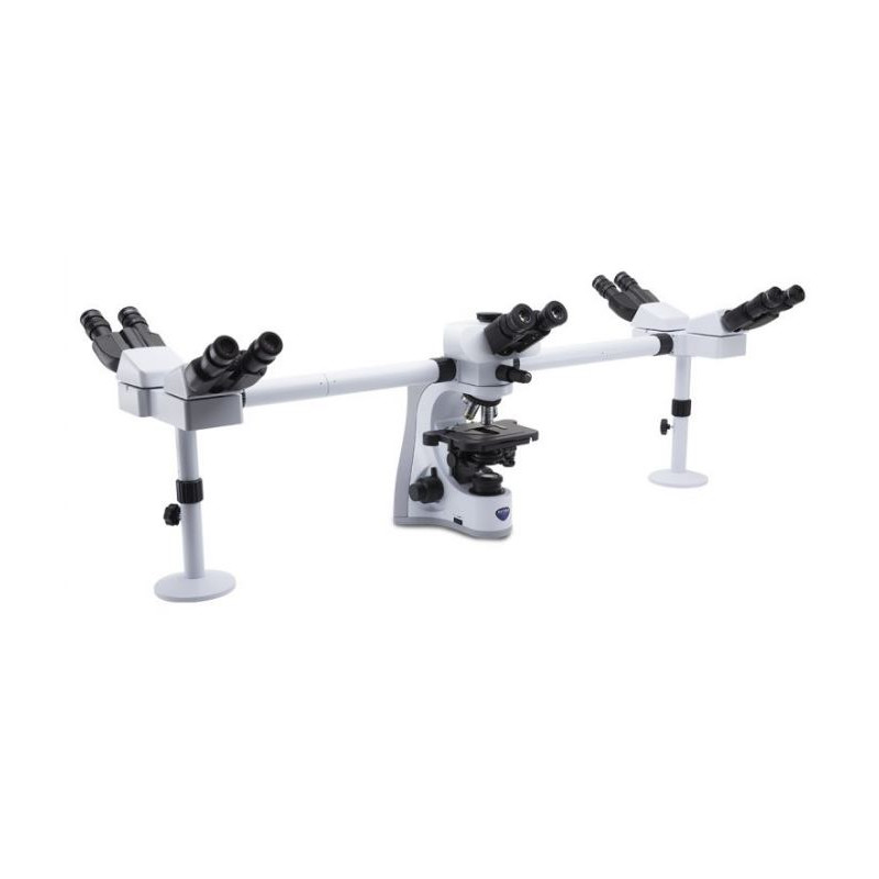 Optika Microscopio B-510-5, discussion, trino, 5-head, IOS W-PLAN, 40x-1000x, EU