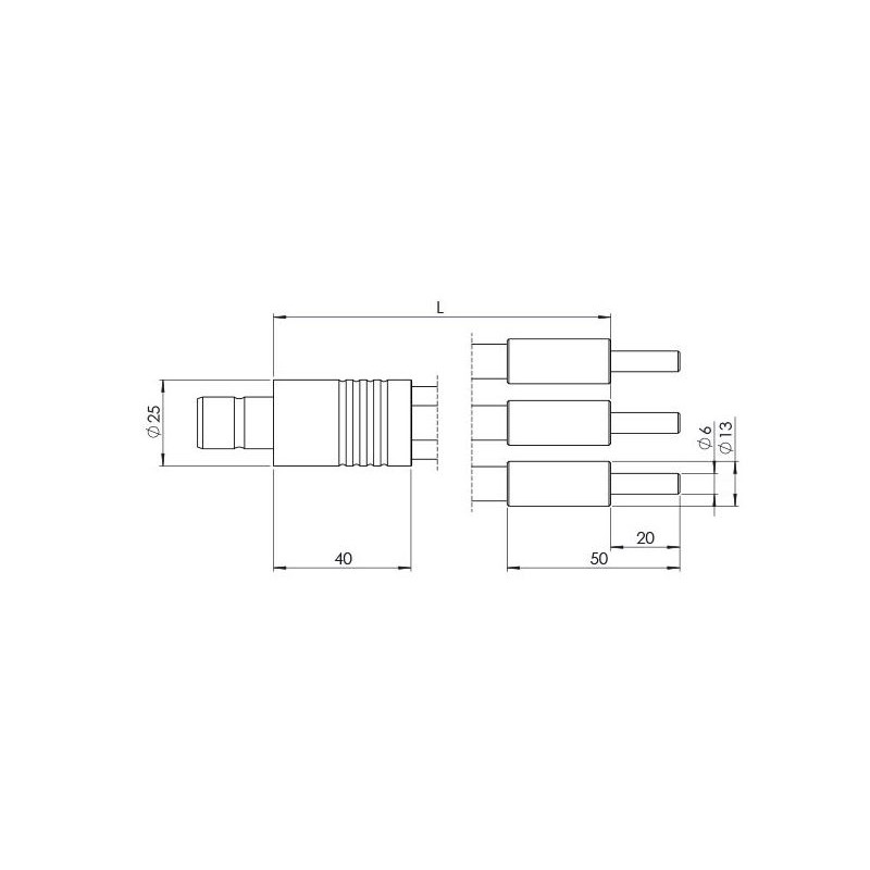 StarLight Opto-Electronics GLF3-1000-4.5, 3-arm, arm length 1000 mm, active diameter 4.5 mm