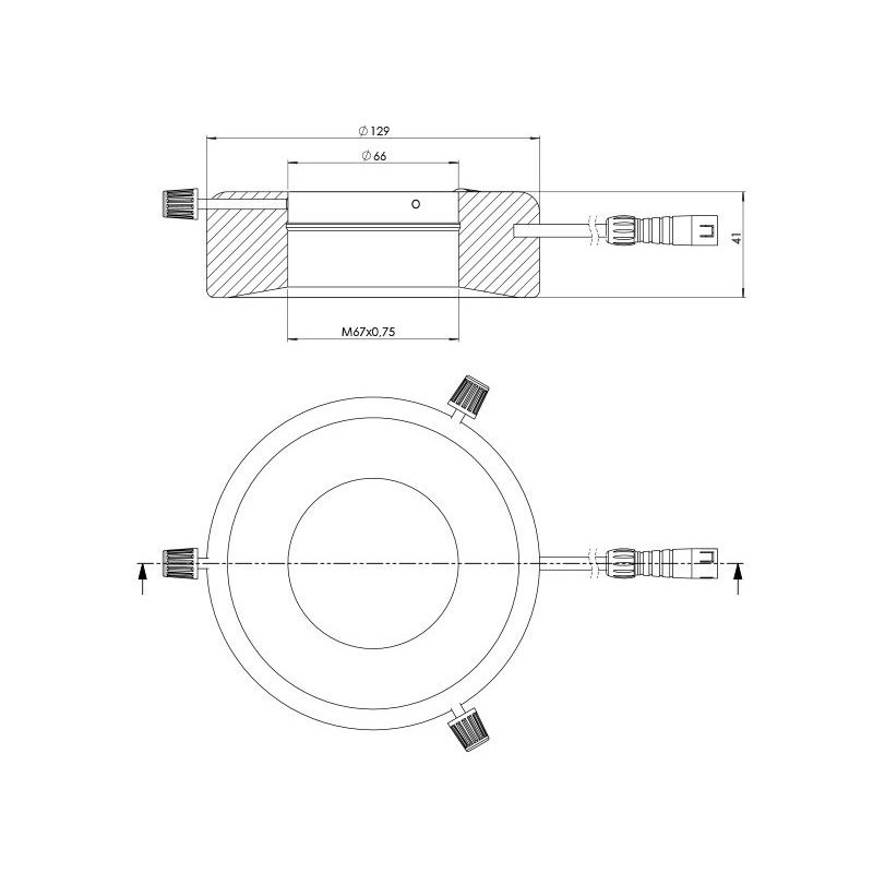 StarLight Opto-Electronics RL12-10s A, amber (590 nm), Ø 66mm