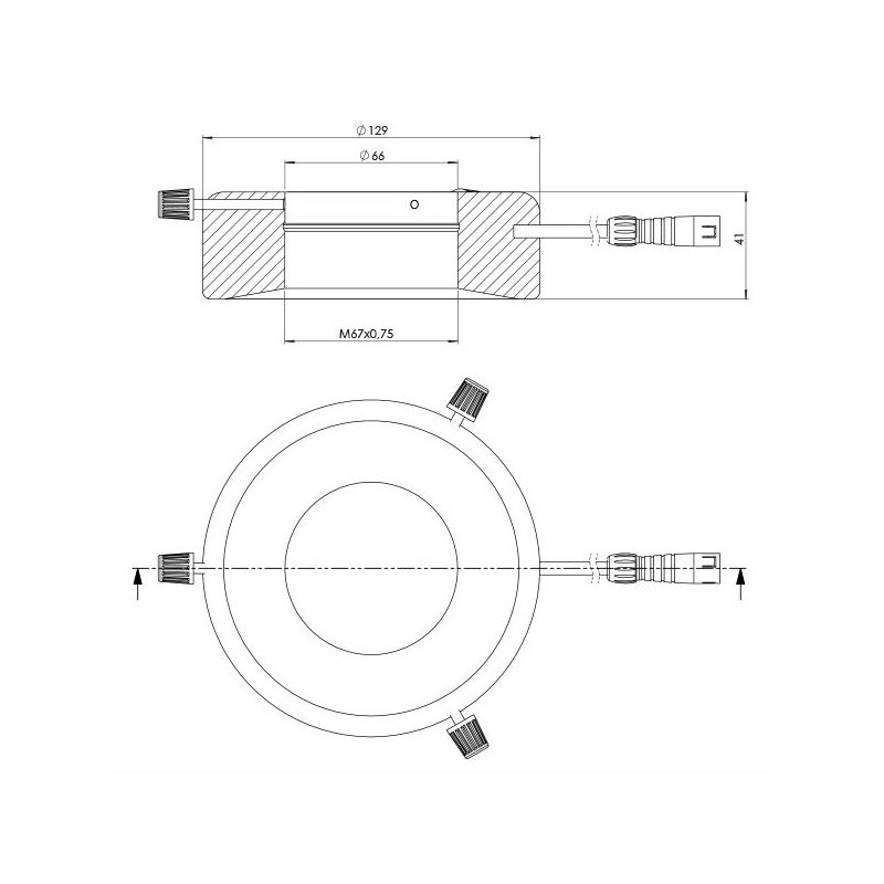 StarLight Opto-Electronics RL12-18 UV365, UV (365 nm), Ø 66mm