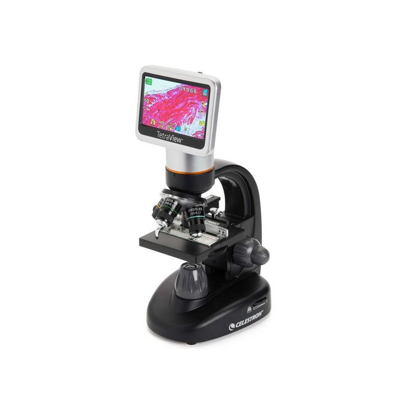 Celestron Microscopio TetraView, Touch Screen, 40-400x