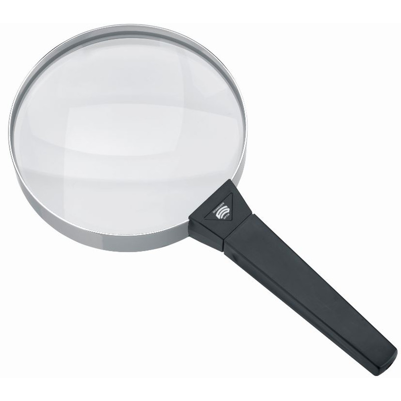 Schweizer Magnifying glass Basic-Line FORTE hand-held magnifier, 4D/2x/Ø120mm, biconvex