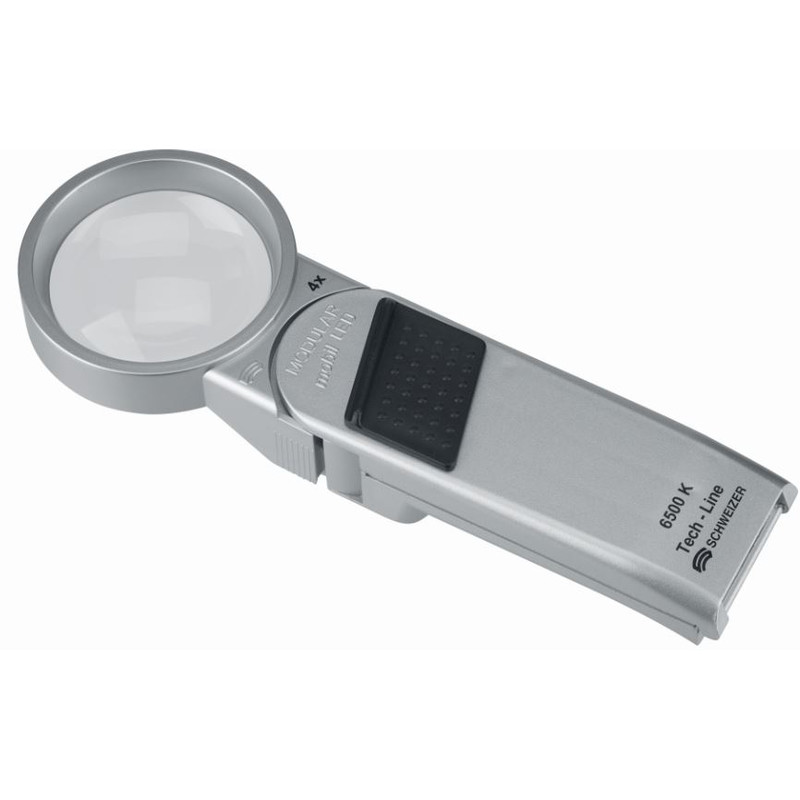 Schweizer magnifying glass Tech-Line MODULAR 4x/Ø55mm, aspheric, 2700K