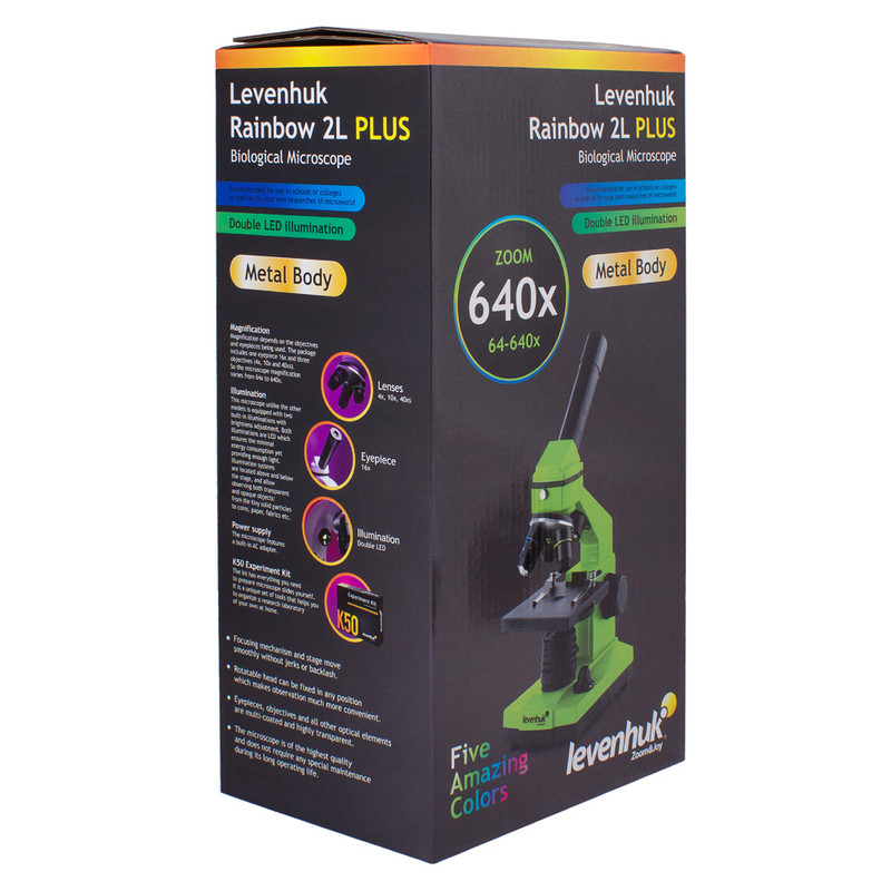 Levenhuk Microscoop Rainbow 2L Plus Amethyst