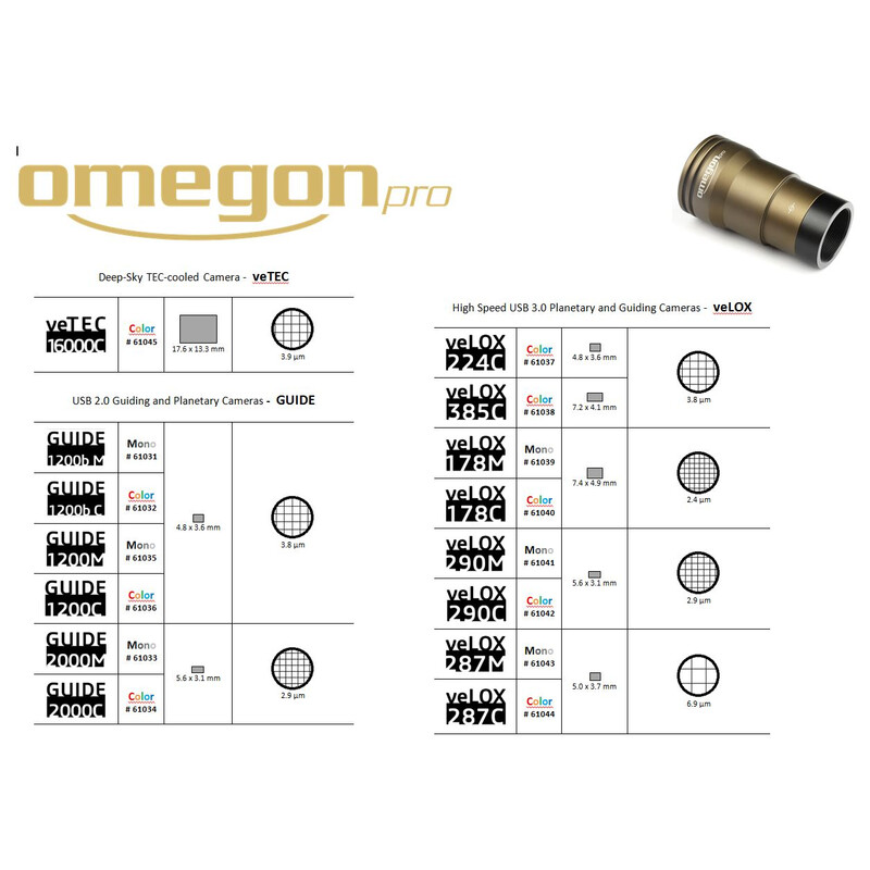 Omegon Kamera GUIDE 1200 C Color