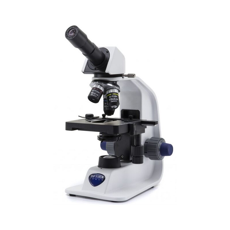 Optika Microscope B-152R-PL, mono, flat, rechargeable battery, 400x