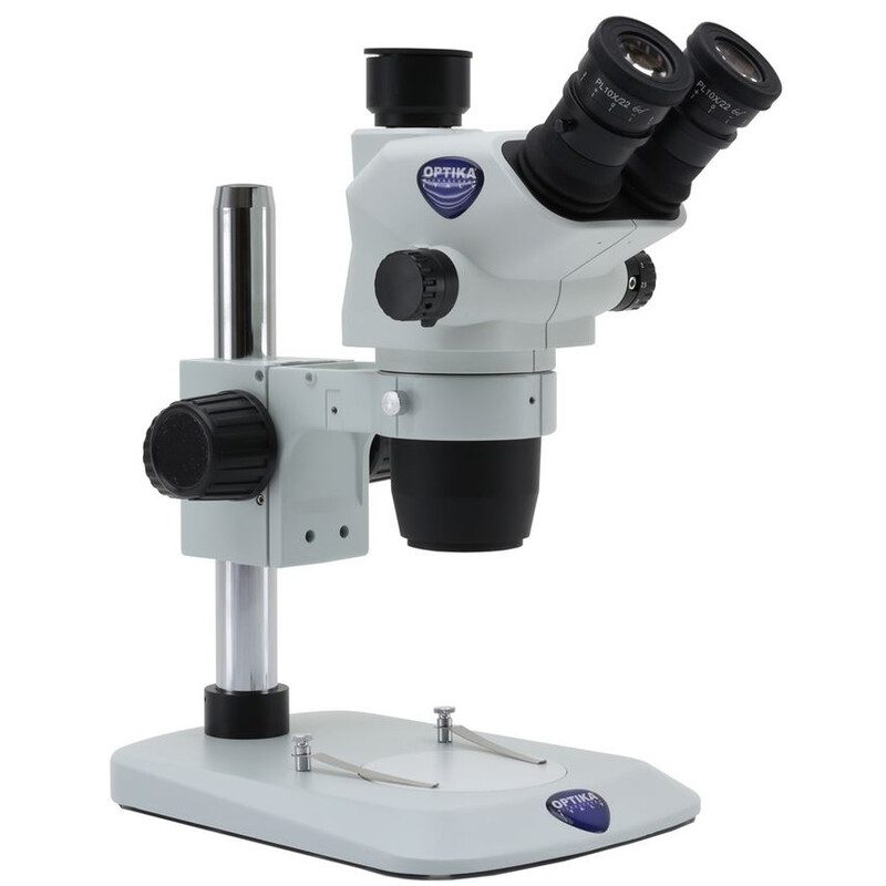 Optika Stereo zoom microscope SZO-2, trino, 6.7-45x, Stand column, without illumination