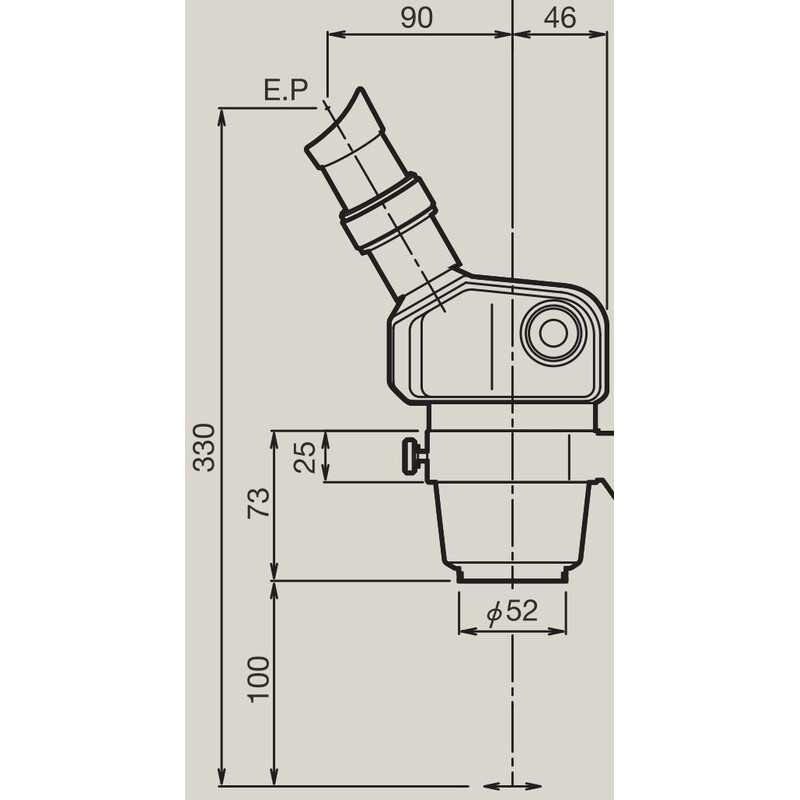 Nikon Cabazal estereo microsopio Stereo Zoomkörper SMZ-460, bino, 0.7x-3x, 60°