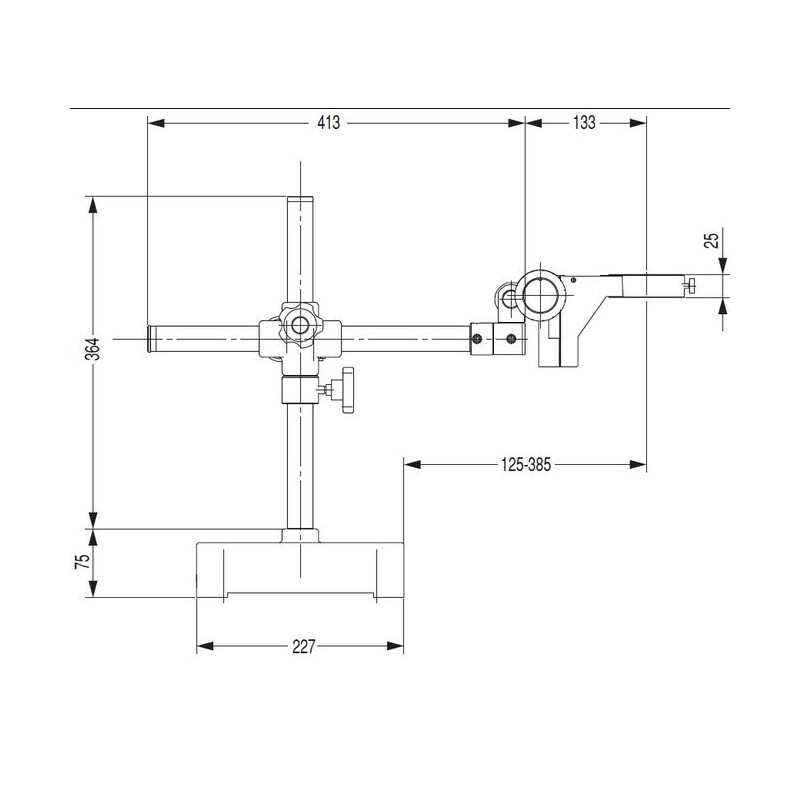 Nikon Overhanging stand Überhängendes Stativ  G-US2 , 1-armig, Sockel o. Kopfhalterung