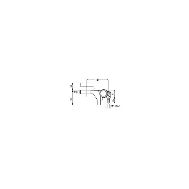 Fixation tête Nikon Kopfhalterung C-FMB, mit Trieb, für 1-armig überhängende Stative (Typ B)