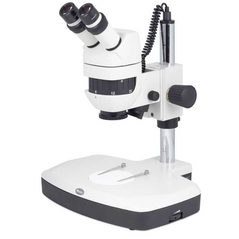 Motic zoom stereo microscope K-400 L, binocular, CMO, 6x-50x