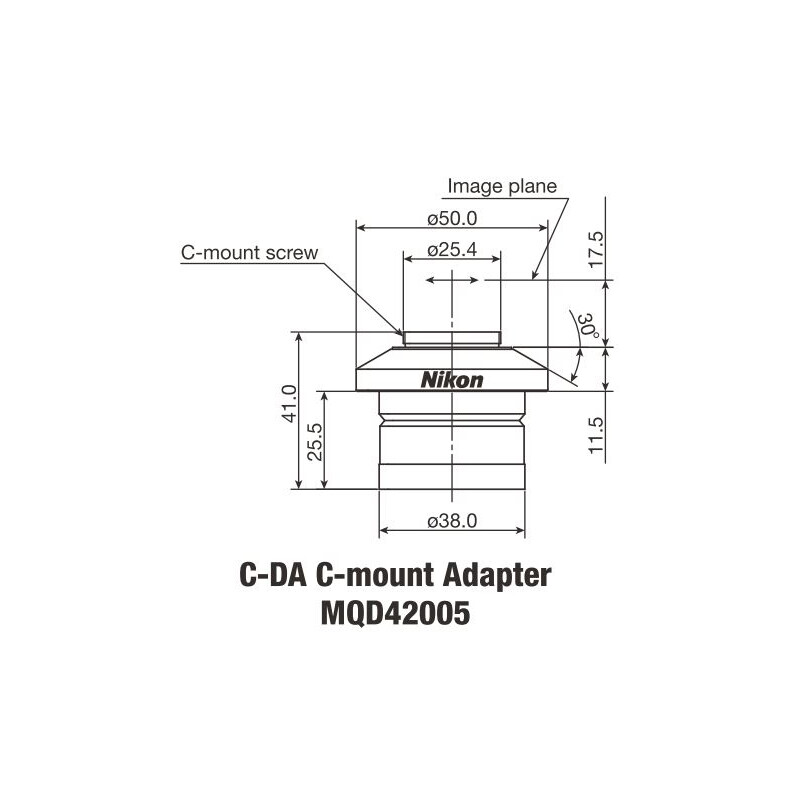 Adaptateur appareil-photo Nikon C-DA C-Mount Adapter 1x